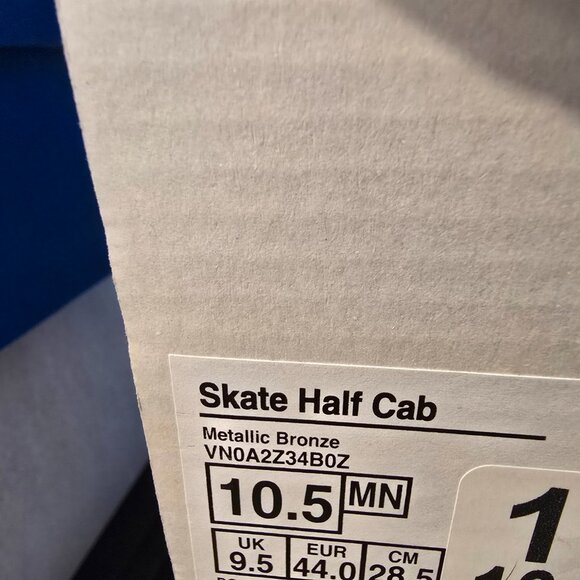 Vans Skate Half Cab Metallic Bronze VN0A2Z34B0Z Men's Size 10.5 Skate Shoes NEW - Picture 13 of 13